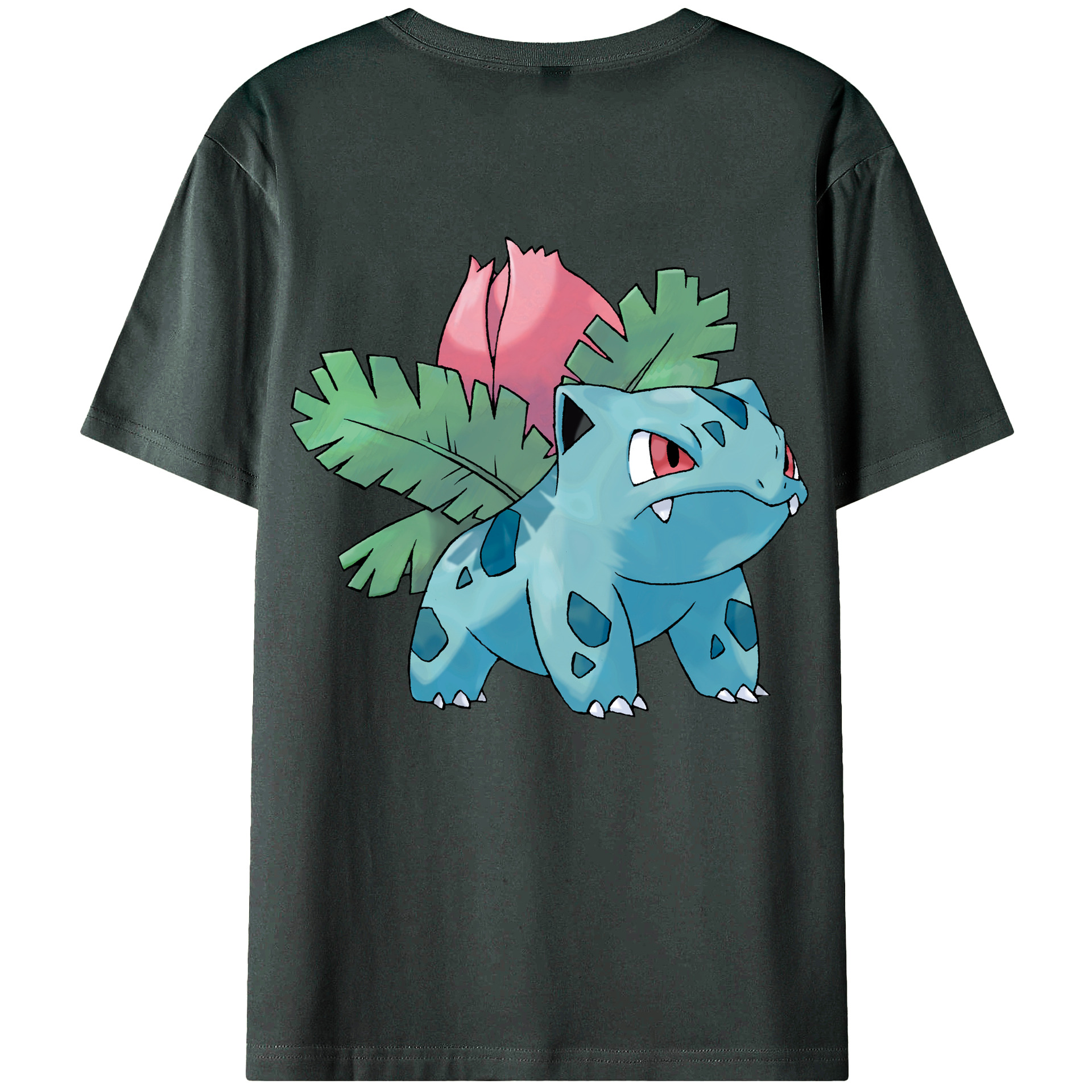 （画像用） ポケットモンスター Pokémon 綿100％ メンズ半袖Tシャツ（バックプリント） 通気性